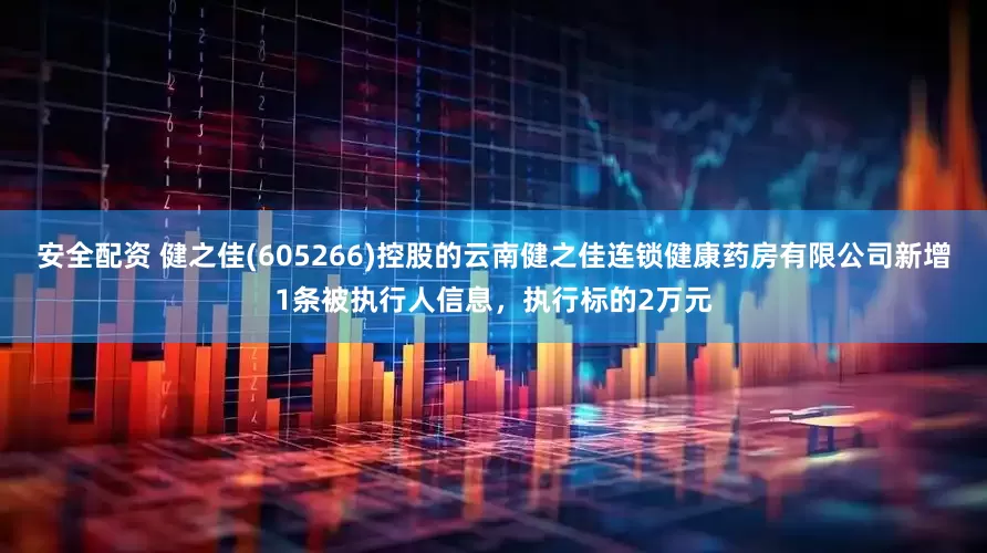 安全配资 健之佳(605266)控股的云南健之佳连锁健康药房有限公司新增1条被执行人信息，执行标的2万元